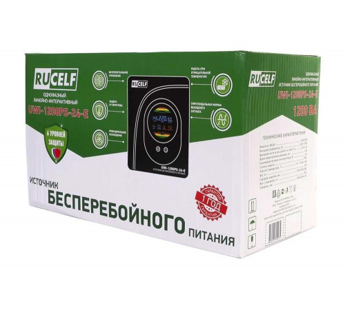 Источник бесперебойного питания RUCELF UWI-1200PS-24-E КА-00008917 Источник бесперебойного питания RUCELF UWI-1200PS-24-E КА-00008917