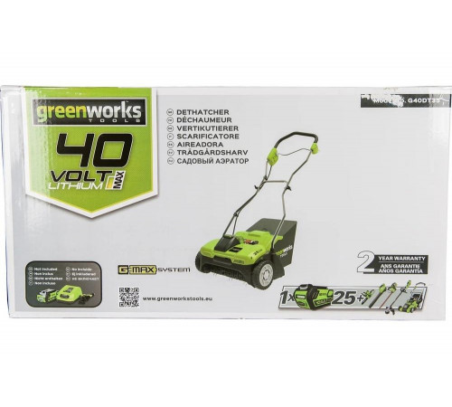 Аккумуляторный аэратор Greenworks 2504807 Аккумуляторный аэратор Greenworks 2504807