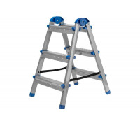 Двухсторонняя стремянка СИБРТЕХ 3 ступени 97983