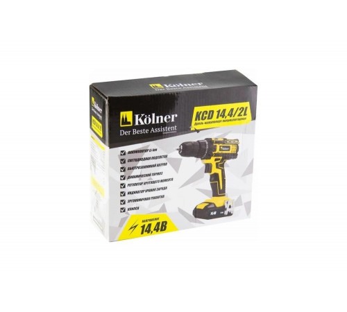 Аккумуляторная дрель-шуруповерт Kolner KCD 14.4/2L 8020100381