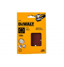 Лист шлифовальный перфорированный (25 шт; 115х140 мм; 100G) DEWALT DT3014