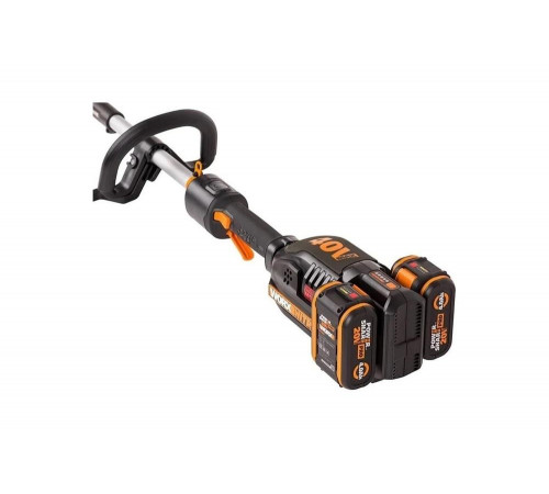 Триммер аккумуляторный WORX NITRO 40 В, бесщеточный, 4 Ачх2, ЗУ 2Ах2, коробка WG186E.1 Триммер аккумуляторный WORX NITRO 40 В, бесщеточный, 4 Ачх2, ЗУ 2Ах2, коробка WG186E.1