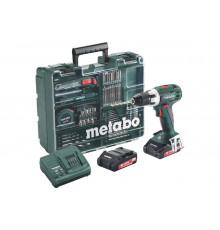 Аккумуляторный винтоверт Metabo BS 18 LT Set с набором оснастки 602102600