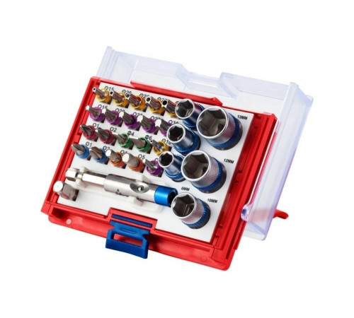Набор вставок (бит) 1/4", PH, PZ, Hex, Torx, Slotted, 28 предметов МАСТАК 058-10028C Набор вставок (бит) 1/4", PH, PZ, Hex, Torx, Slotted, 28 предметов МАСТАК 058-10028C