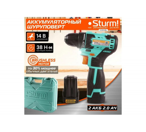Аккумуляторный шуруповерт Sturm CD3514BL Аккумуляторный шуруповерт Sturm CD3514BL