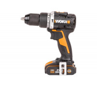 Ударная аккумуляторная дрель-шуруповерт WORX 60 Нм, 20 В, бесщеточная, 2 Ач x 2, ЗУ 2 А, кейс WX352