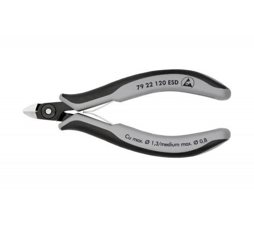 Прецизионные бокорезы Knipex esd, маленькая головка, 120 мм KN-7922120ESD Прецизионные бокорезы Knipex esd, маленькая головка, 120 мм KN-7922120ESD