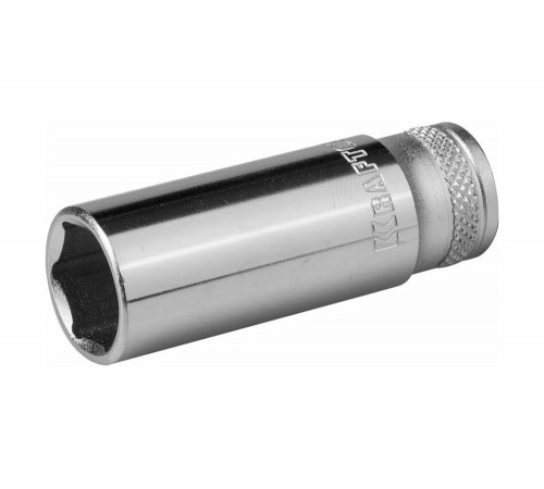 KRAFTOOL 1/4", 13 мм, Cr-V сталь, хромированная, торцовая головка 27817-13_z01