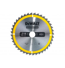 Пильный диск CONSTRUCT (216х30 мм; 40 ATB) DEWALT DT1953