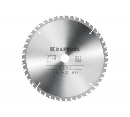 Диск пильный по дереву KRAFTOOL Optima 315x30 мм, 48Т 36951-315-30
