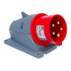 Стационарная вилка IEK ССИ-525 32А-6ч/200/346-240/415В 3Р+РЕ+N IP44 MAGNUM PSN52-032-5