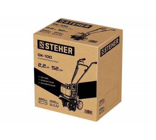 STEHER 2.2 л.с., культиватор бензиновый GK-100 STEHER 2.2 л.с., культиватор бензиновый GK-100