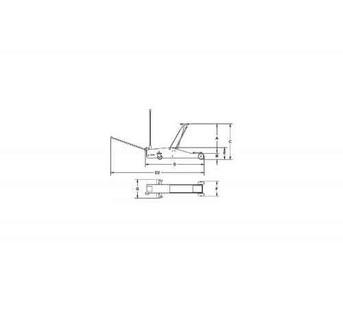 Подкатной домкрат RODCRAFT RH 290A