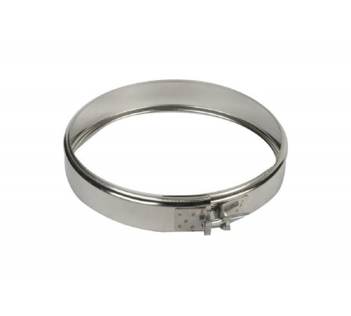 Хомут обжимной Ferrum 0.5 мм, ф130 f4906 Хомут обжимной Ferrum 0.5 мм, ф130 f4906