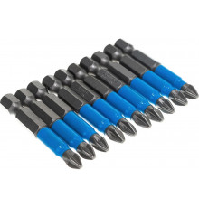 Биты PROFESSIONAL ProFix Pozidriv (10 шт; 50 мм; PZ2; 1/4") STAYER 26223-2-50-10_z01