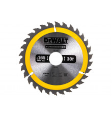 Пильный диск CONSTRUCT 165х30 мм, 30Т, ATB +10град DEWALT DT1937