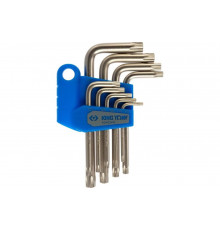 Набор Г-образных ключей TORX KING TONY T10-T50 с отверстием 9 предметов 20409PR