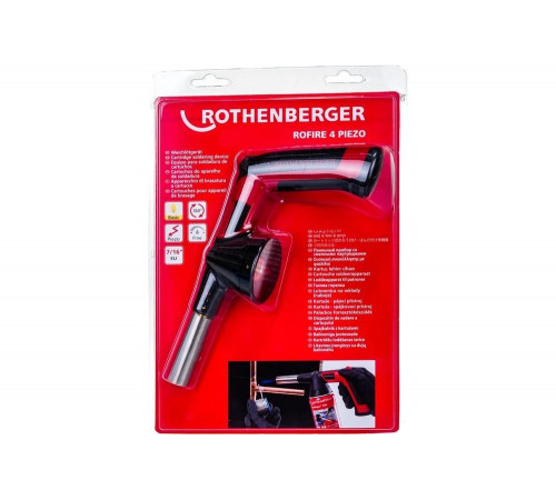 Горелка Rothenberger ROFIRE 4 PIEZO с пьезоподжигом, 7/16"-EU 1500002922 Горелка Rothenberger ROFIRE 4 PIEZO с пьезоподжигом, 7/16"-EU 1500002922