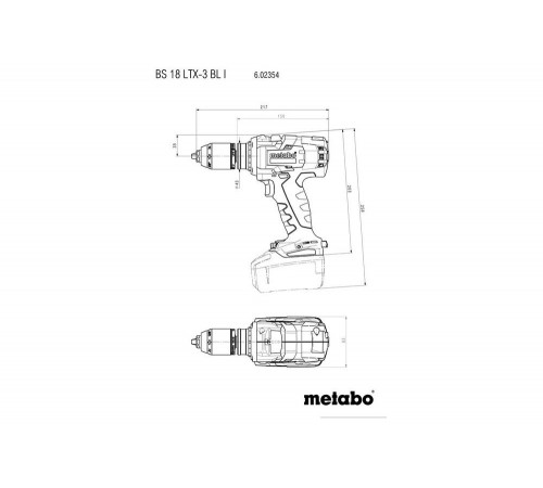Аккумуляторный винтоверт Metabo BS 18 LTX-3 BL I без АКК и ЗУ 602354840