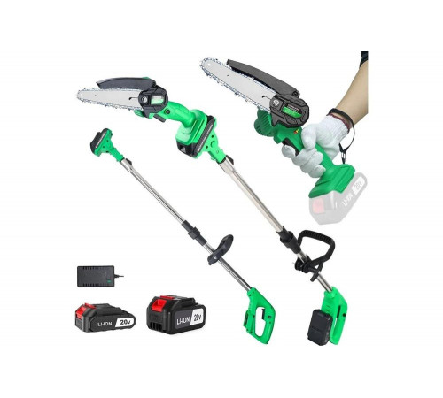 Аккумуляторная цепная пила-высоторез Zitrek greensaw 20 plus 20в, li-ion аккумуляторы 2 шт. - 1x1,5Ач + 1x3,0Ач. 082-1856 Аккумуляторная цепная пила-высоторез Zitrek greensaw 20 plus 20в, li-ion аккумуляторы 2 шт. - 1x1,5Ач + 1x3,0Ач. 082-1856