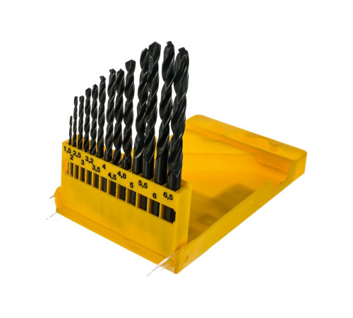 Набор сверл по металлу в пластиковой кассете 13 шт. (1,5-6,5 мм; HSS-R) DEWALT DT 5912