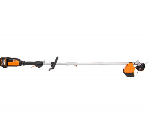 Бесщеточный аккумуляторный триммер WORX 40 В, 2х2.0 А*ч, двойное ЗУ 2x2A WG186E Бесщеточный аккумуляторный триммер WORX 40 В, 2х2.0 А*ч, двойное ЗУ 2x2A WG186E
