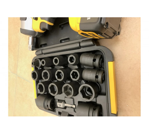 Набор ударных торцевых головок 1/2, 17 предметов DEWALT DT7506