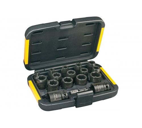 Набор ударных торцевых головок 1/2, 17 предметов DEWALT DT7506