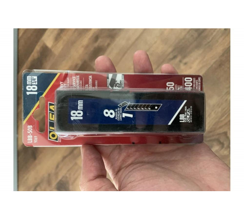 Сегментированное лезвие OLFA BLACK MAX 0.36, 160мм, 65мм, 30мм, Арт.OL-LBB-50B Сегментированное лезвие OLFA BLACK MAX 0.36, 160мм, 65мм, 30мм, Арт.OL-LBB-50B