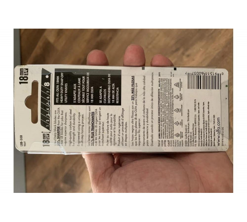 Сегментированное лезвие OLFA BLACK MAX 0.36, 160мм, 65мм, 30мм, Арт.OL-LBB-50B Сегментированное лезвие OLFA BLACK MAX 0.36, 160мм, 65мм, 30мм, Арт.OL-LBB-50B