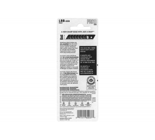 Сегментированное лезвие OLFA BLACK MAX 0.36, 160мм, 65мм, 30мм, Арт.OL-LBB-50B Сегментированное лезвие OLFA BLACK MAX 0.36, 160мм, 65мм, 30мм, Арт.OL-LBB-50B