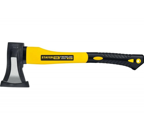 STAYER 1500 г., топор-колун кованный с двухкомпонентной фиберглассовой рукояткой 380 мм 20623-10_z01 STAYER 1500 г., топор-колун кованный с двухкомпонентной фиберглассовой рукояткой 380 мм 20623-10_z01