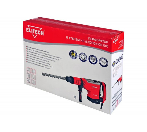 Перфоратор Elitech П 1755ЭМ HD E2205.005.00 201379 Перфоратор Elitech П 1755ЭМ HD E2205.005.00 201379