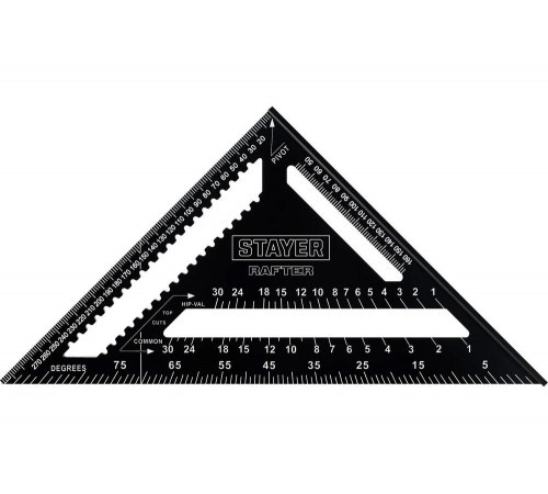 STAYER 300 мм, угольник кровельный универсальный 5-в-1 Rafter 34306-30 STAYER 300 мм, угольник кровельный универсальный 5-в-1 Rafter 34306-30