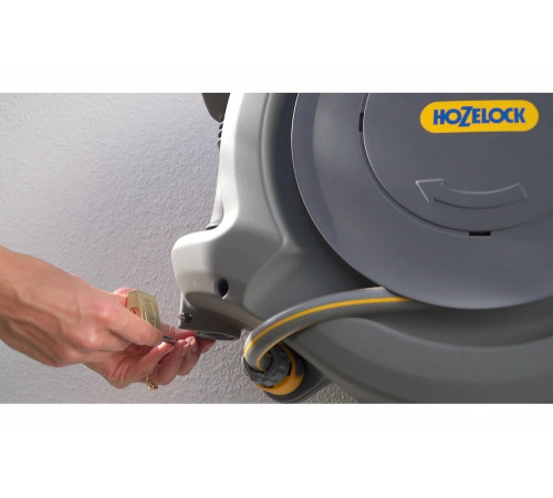 Настенная катушка со шлангом и комплектом фитингов HoZelock AutoReel 2595R3600 Настенная катушка со шлангом и комплектом фитингов HoZelock AutoReel 2595R3600