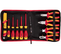 Набор диэлектрических инструментов TOLSEN 11 предметов, в футляре на молнии TTV83411