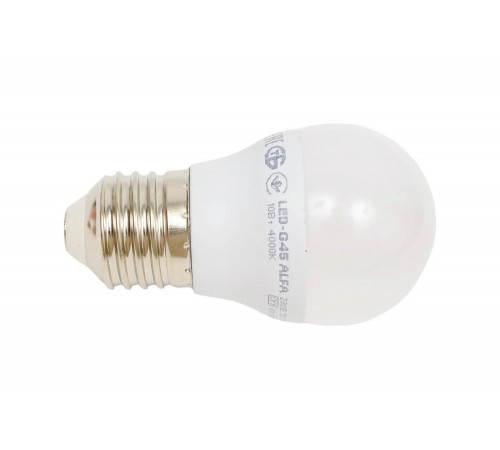 Лампа IEK LED ALFA G45 шар 10Вт 230В 4000К E27 LLA-G45-10-230-40-E27 Лампа IEK LED ALFA G45 шар 10Вт 230В 4000К E27 LLA-G45-10-230-40-E27