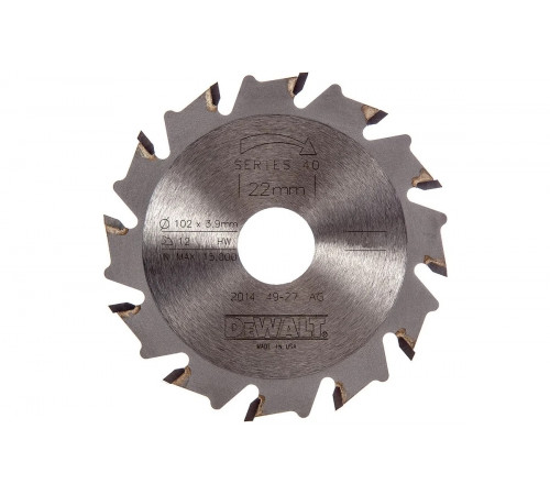 Фреза пазовая для DW682K/5K (105х4.0х22 мм, 30 зубьев) DEWALT DT1307