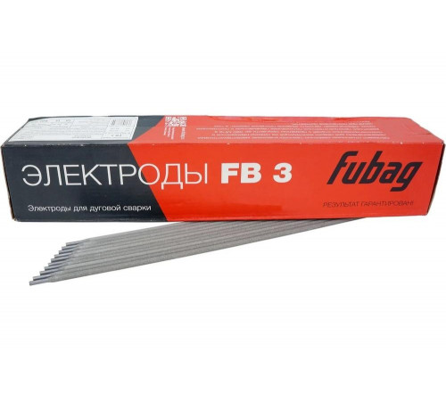 Электрод сварочный с рутиловым покрытием FB 3 (5 кг; 3 мм) FUBAG 38870 Электрод сварочный с рутиловым покрытием FB 3 (5 кг; 3 мм) FUBAG 38870
