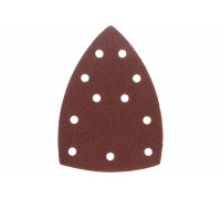 Треугольник абразивный на ворcовой подложке под "липучку" перфорированный P80, 150x150x100 мм, 5 шт Denzel 738597