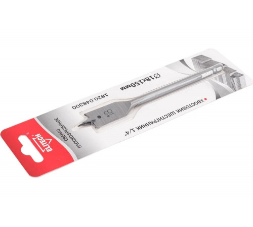 Сверло плоскофрезерное по дереву (18х150 мм; HEX 1/4) Elitech 1820.048300