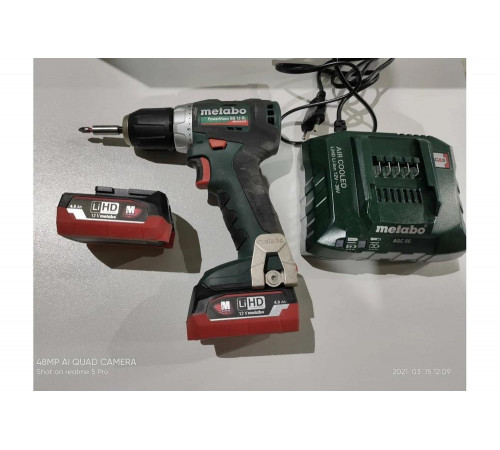 Дрель-шуруповерт METABO PowerMaxx BS 12 BL (601038800) Дрель-шуруповерт METABO PowerMaxx BS 12 BL (601038800)