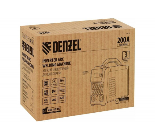 Инверторный сварочный аппарат Denzel sdm-200 top