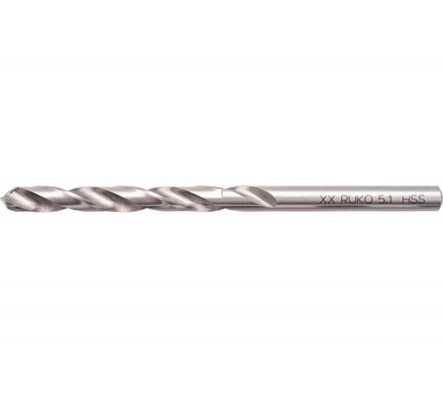 Сверло по металлу HSS-G DIN 338 (5.1х86х52 мм) Ruko 214051