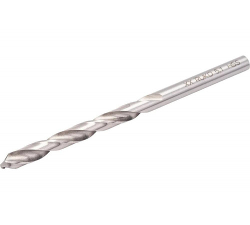 Сверло по металлу HSS-G DIN 338 (5.1х86х52 мм) Ruko 214051