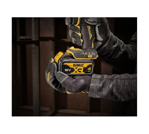 Аккумуляторная ударная дрель-шуруповерт DEWALT DCD100YM2T, 18 В, 1650 об/мин, 28050 уд/мин, с 2 АКБ 4 Ач и ЗУ, в кейсе TSTAK DCD100YM2T-QW