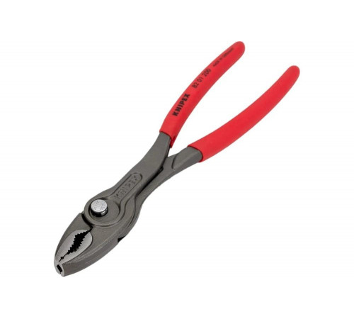 Захватные клещи Knipex TwinGrip, 4 - 22 мм, чернённые, длина 200 мм, обливные рукоятки, KN-8201200