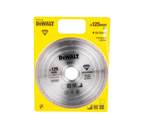 Диск алмазный 125х22.2 мм DEWALT DT3713