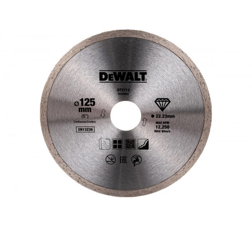 Диск алмазный 125х22.2 мм DEWALT DT3713