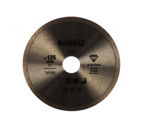 Диск алмазный 125х22.2 мм DEWALT DT3713